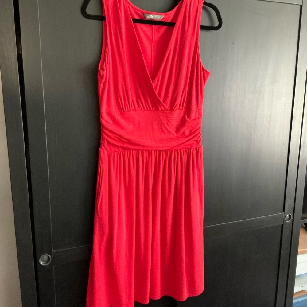 Elegant Red Sleeveless Dress THE NORTH FACE